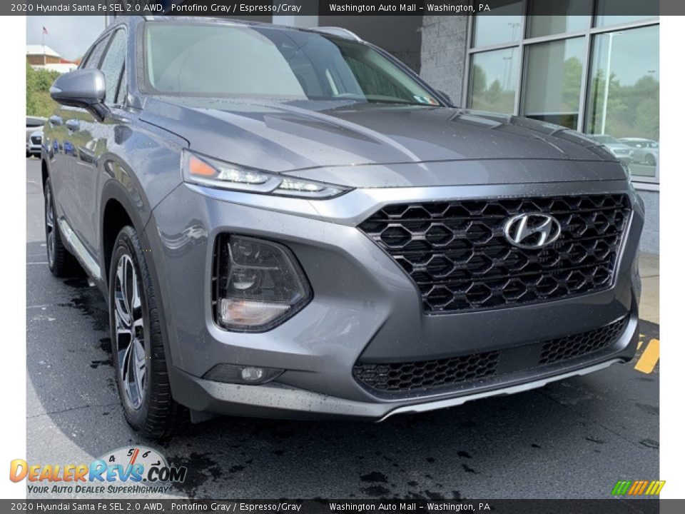 2020 Hyundai Santa Fe SEL 2.0 AWD Portofino Gray / Espresso/Gray Photo #1