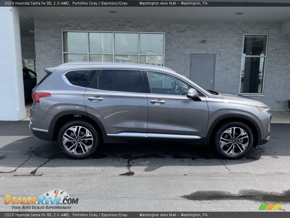 2020 Hyundai Santa Fe SEL 2.0 AWD Portofino Gray / Espresso/Gray Photo #3