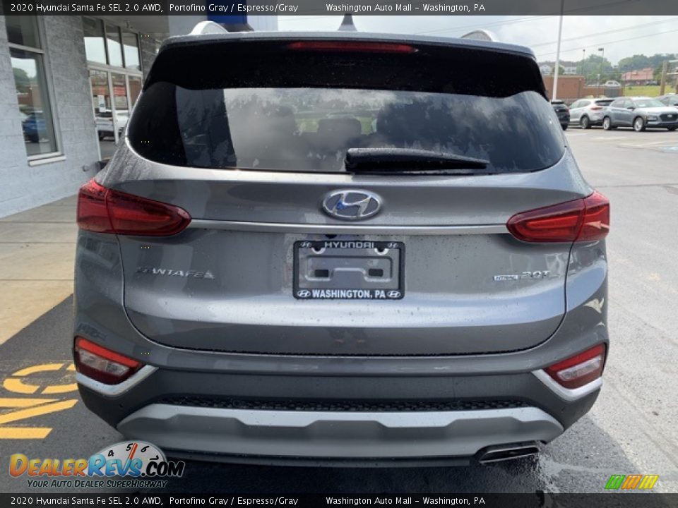 2020 Hyundai Santa Fe SEL 2.0 AWD Portofino Gray / Espresso/Gray Photo #5