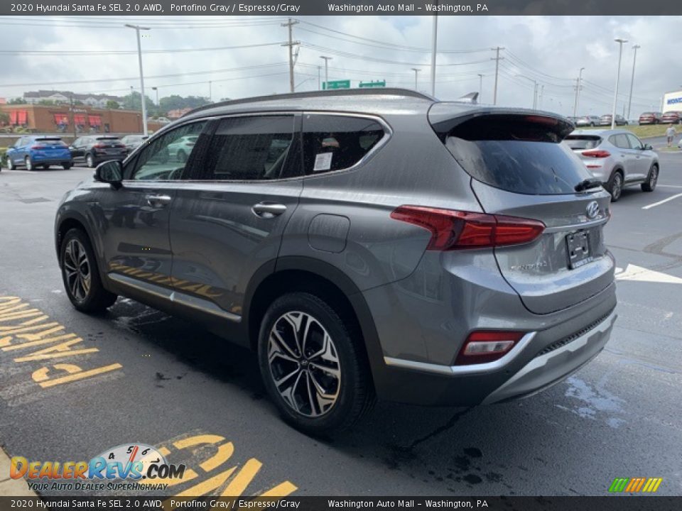 2020 Hyundai Santa Fe SEL 2.0 AWD Portofino Gray / Espresso/Gray Photo #6