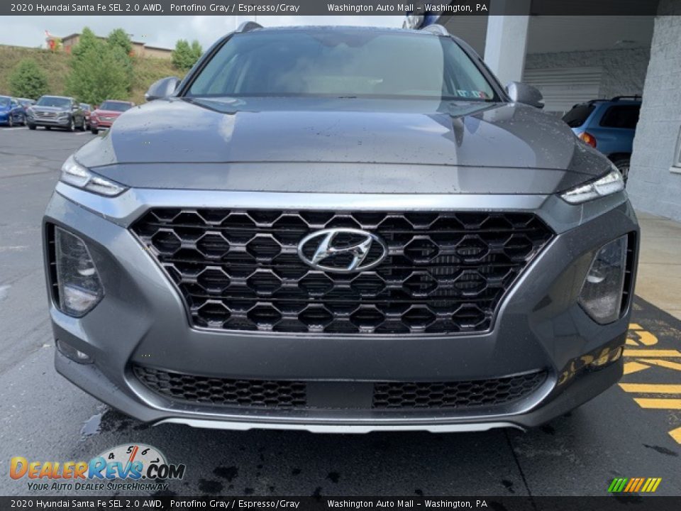 2020 Hyundai Santa Fe SEL 2.0 AWD Portofino Gray / Espresso/Gray Photo #8