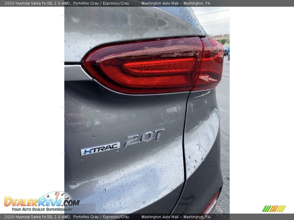 2020 Hyundai Santa Fe SEL 2.0 AWD Portofino Gray / Espresso/Gray Photo #24