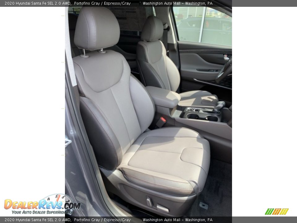 2020 Hyundai Santa Fe SEL 2.0 AWD Portofino Gray / Espresso/Gray Photo #28