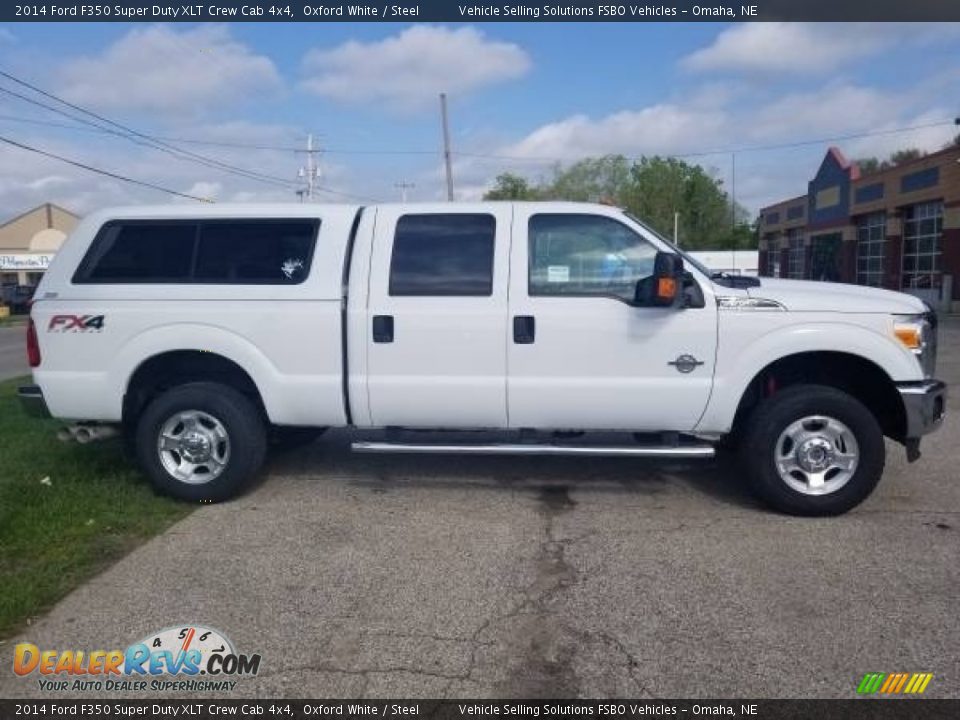 2014 Ford F350 Super Duty XLT Crew Cab 4x4 Oxford White / Steel Photo #1