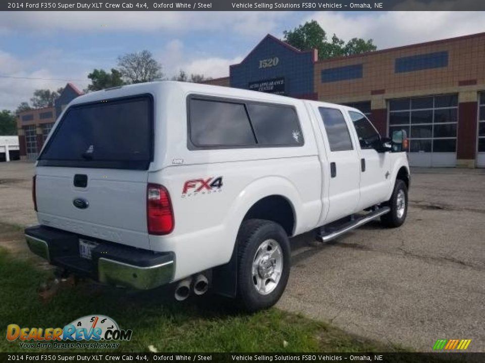 2014 Ford F350 Super Duty XLT Crew Cab 4x4 Oxford White / Steel Photo #6