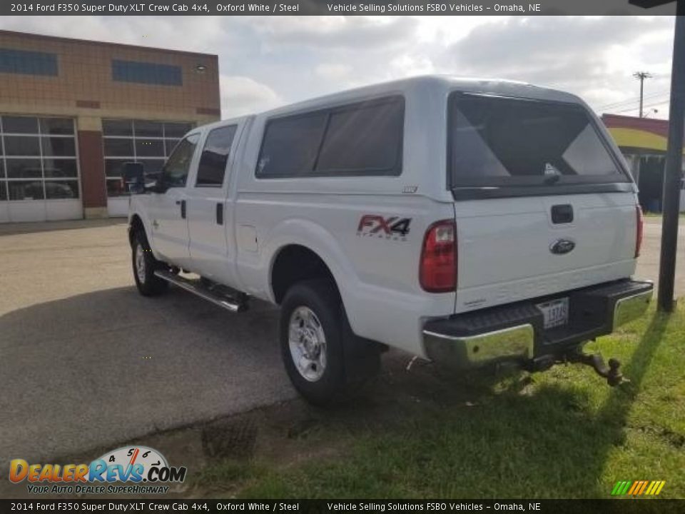 2014 Ford F350 Super Duty XLT Crew Cab 4x4 Oxford White / Steel Photo #9