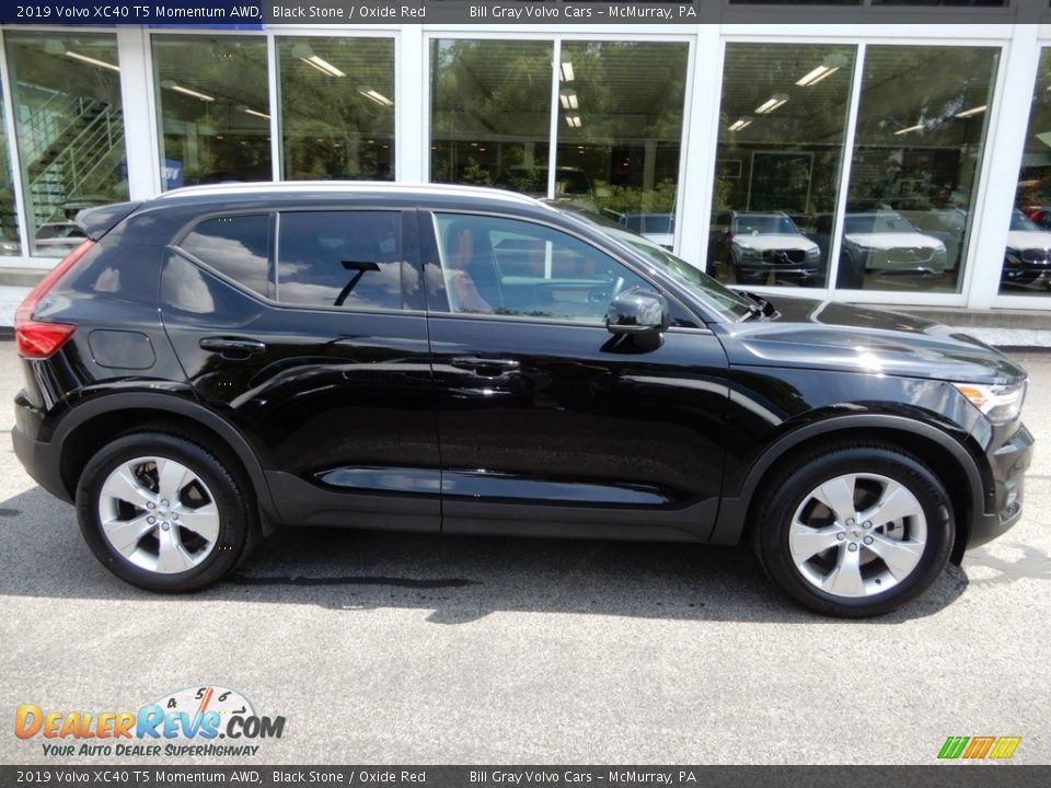 2019 Volvo XC40 T5 Momentum AWD Black Stone / Oxide Red Photo #2