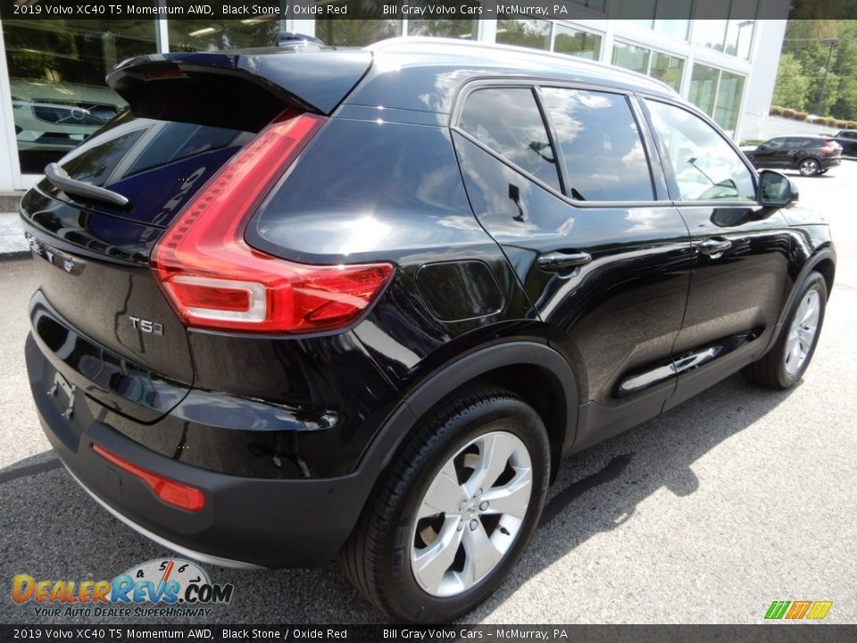 2019 Volvo XC40 T5 Momentum AWD Black Stone / Oxide Red Photo #3