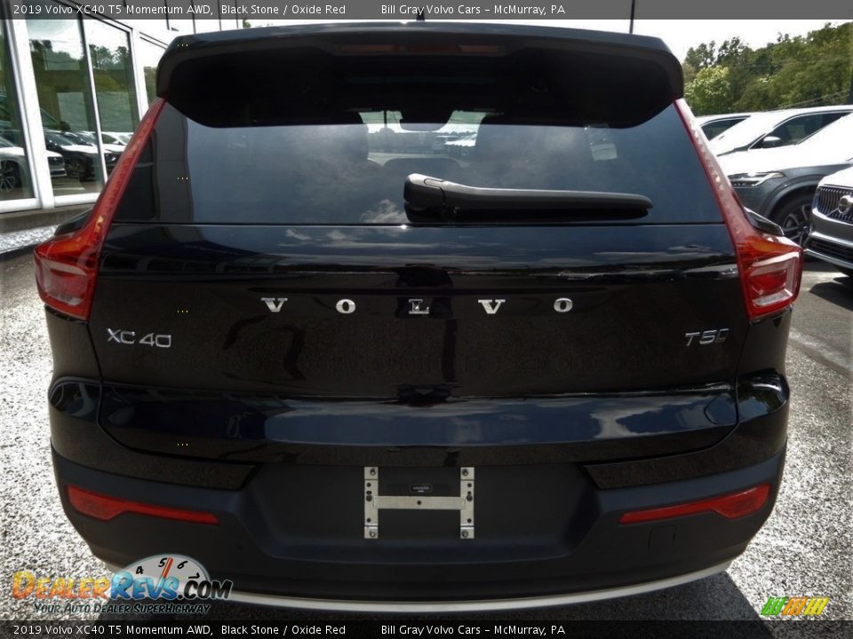 2019 Volvo XC40 T5 Momentum AWD Black Stone / Oxide Red Photo #4