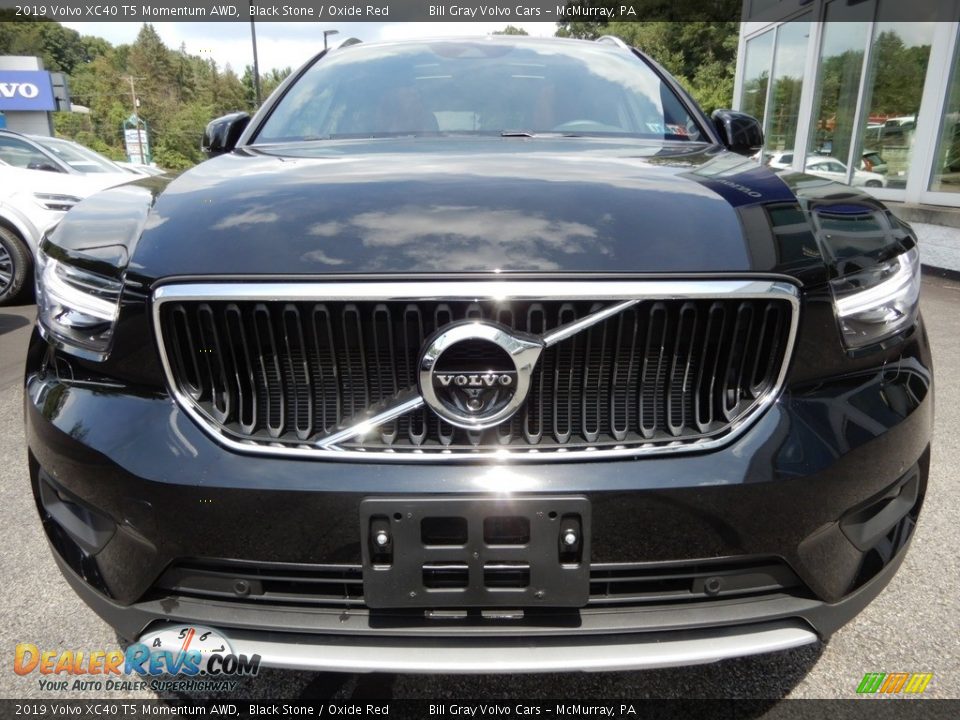 2019 Volvo XC40 T5 Momentum AWD Black Stone / Oxide Red Photo #9