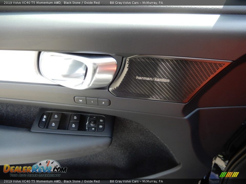 2019 Volvo XC40 T5 Momentum AWD Black Stone / Oxide Red Photo #14
