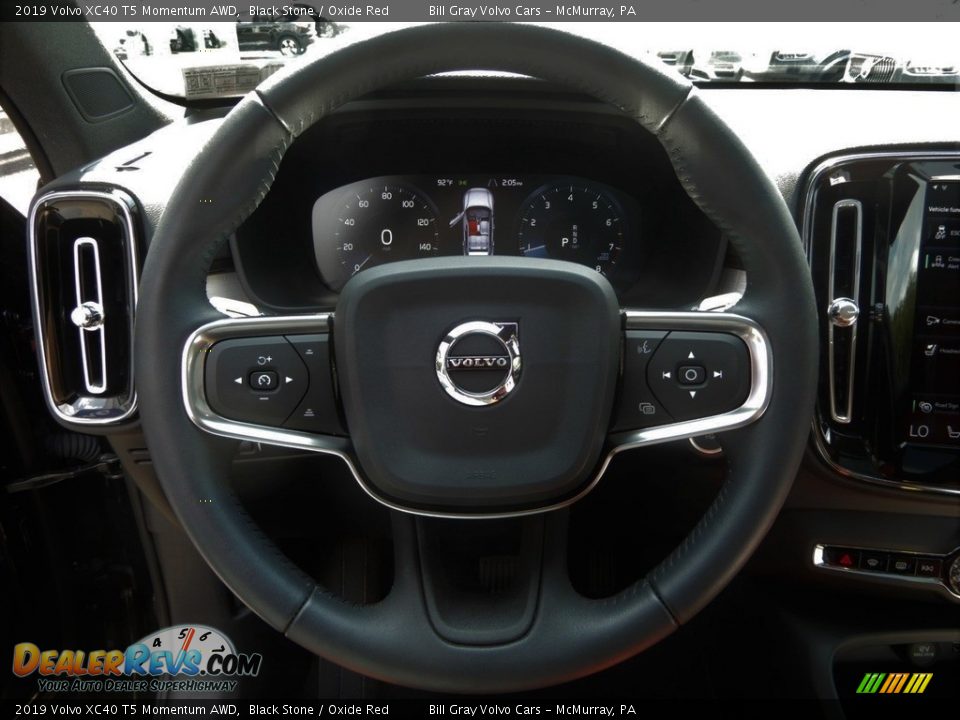 2019 Volvo XC40 T5 Momentum AWD Black Stone / Oxide Red Photo #18