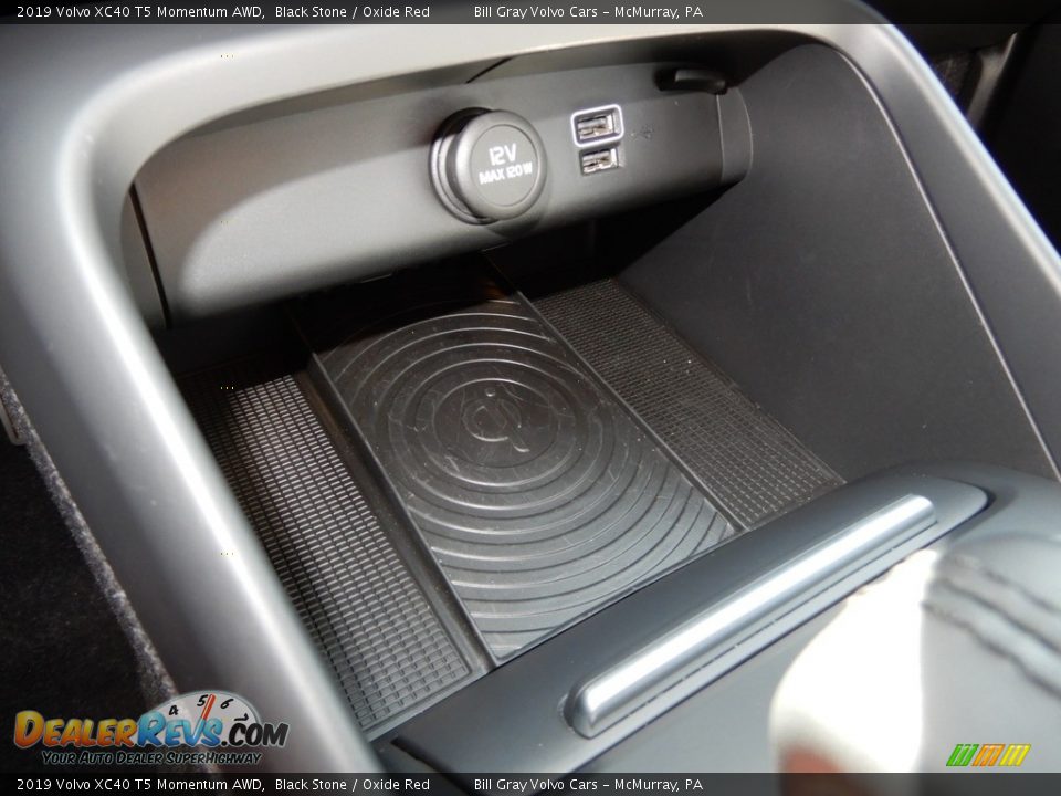 2019 Volvo XC40 T5 Momentum AWD Black Stone / Oxide Red Photo #19
