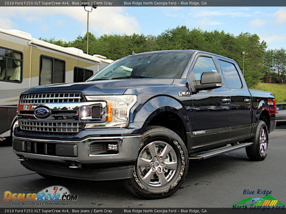 2019 Ford F150 XLT SuperCrew 4x4 Blue Jeans / Earth Gray Photo #1