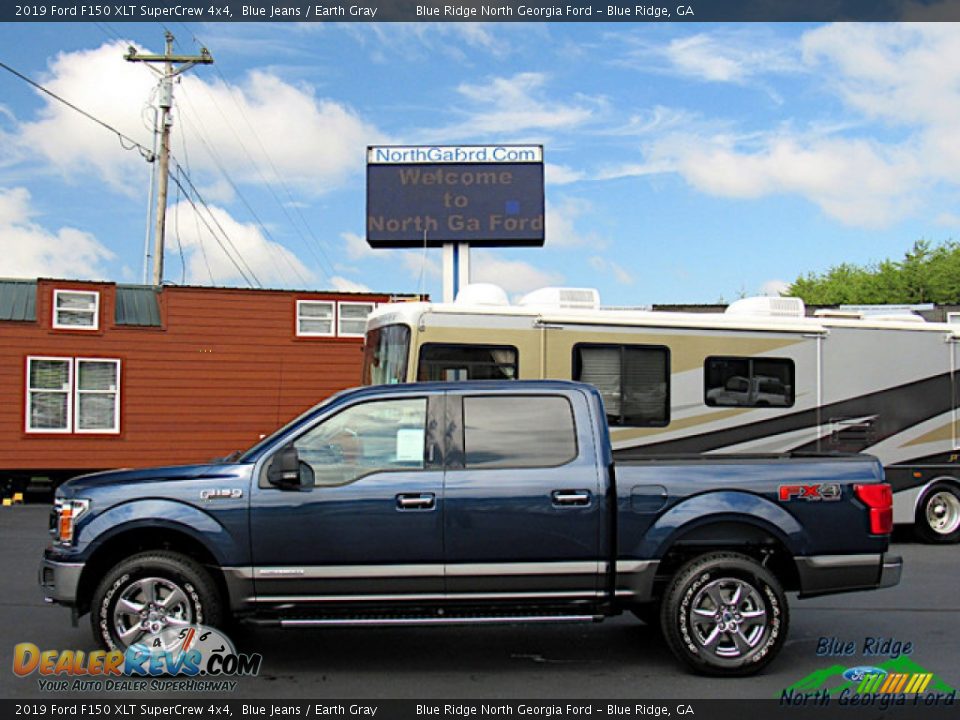 2019 Ford F150 XLT SuperCrew 4x4 Blue Jeans / Earth Gray Photo #2