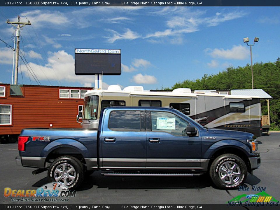 2019 Ford F150 XLT SuperCrew 4x4 Blue Jeans / Earth Gray Photo #6