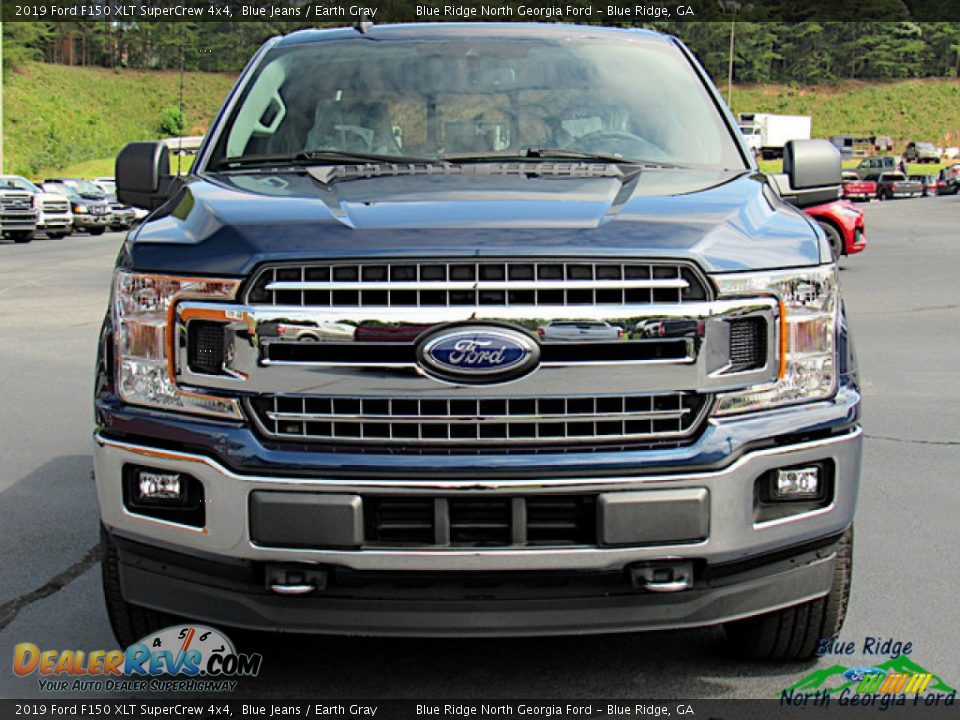 2019 Ford F150 XLT SuperCrew 4x4 Blue Jeans / Earth Gray Photo #8