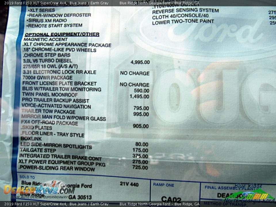 2019 Ford F150 XLT SuperCrew 4x4 Blue Jeans / Earth Gray Photo #27