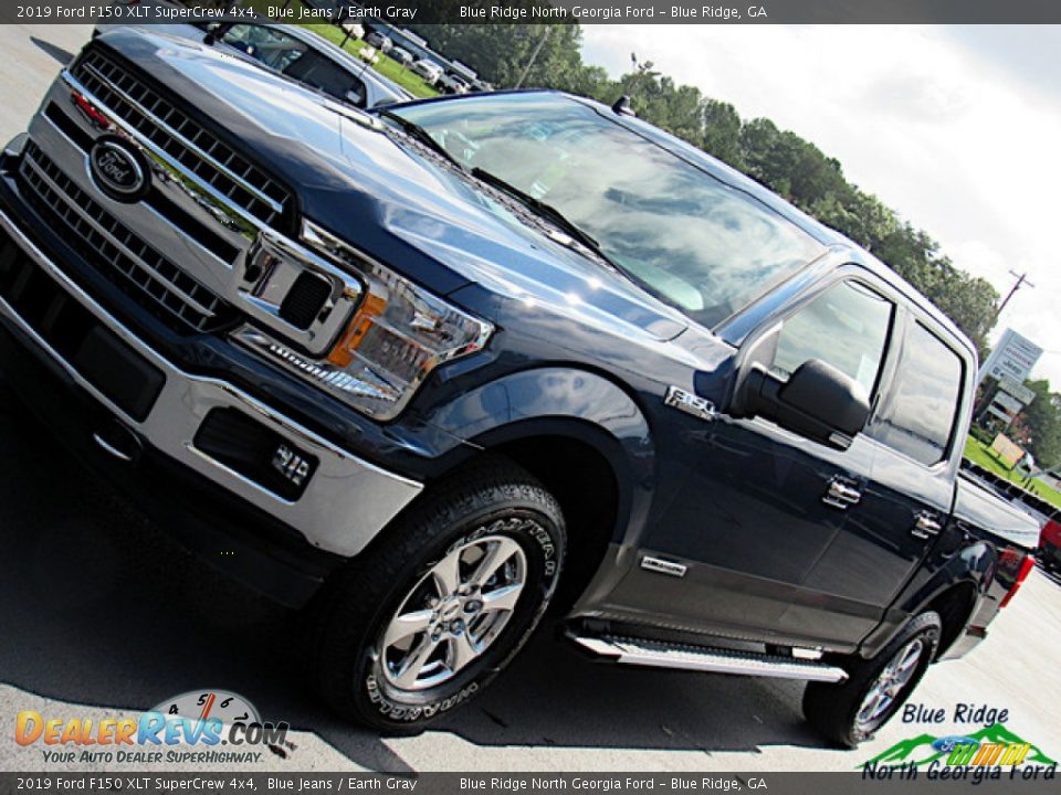 2019 Ford F150 XLT SuperCrew 4x4 Blue Jeans / Earth Gray Photo #32