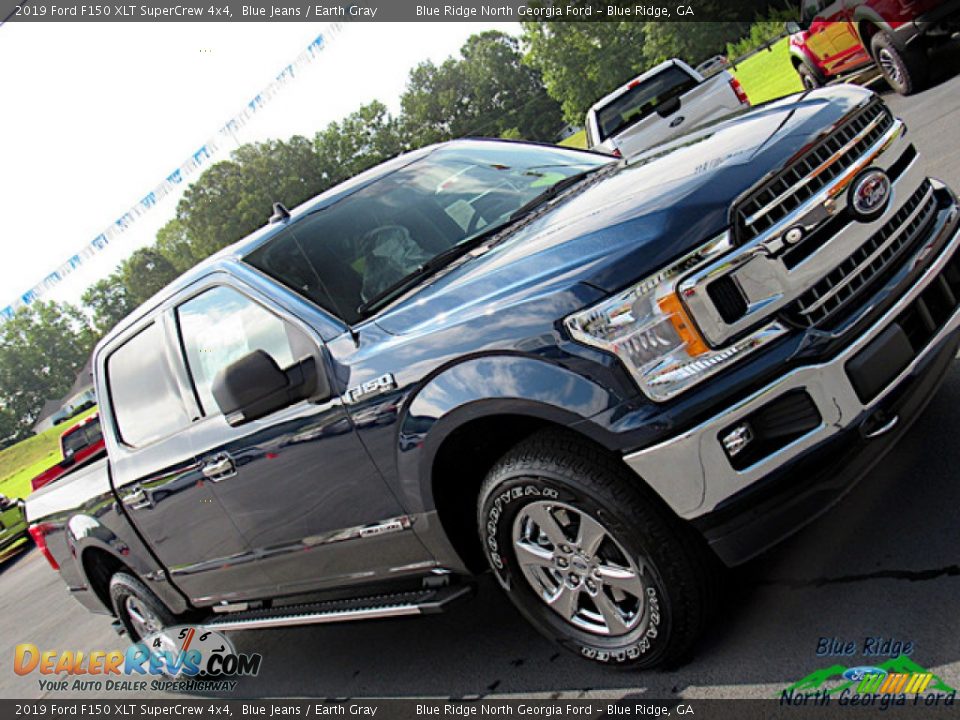 2019 Ford F150 XLT SuperCrew 4x4 Blue Jeans / Earth Gray Photo #33