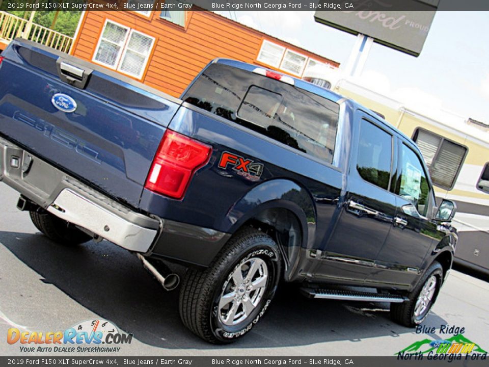 2019 Ford F150 XLT SuperCrew 4x4 Blue Jeans / Earth Gray Photo #34