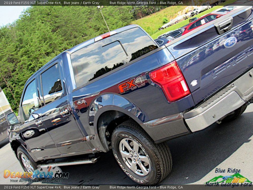 2019 Ford F150 XLT SuperCrew 4x4 Blue Jeans / Earth Gray Photo #35