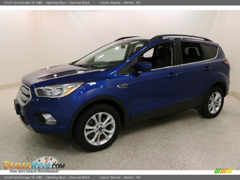 2018 Ford Escape SE 4WD Lightning Blue / Charcoal Black Photo #3
