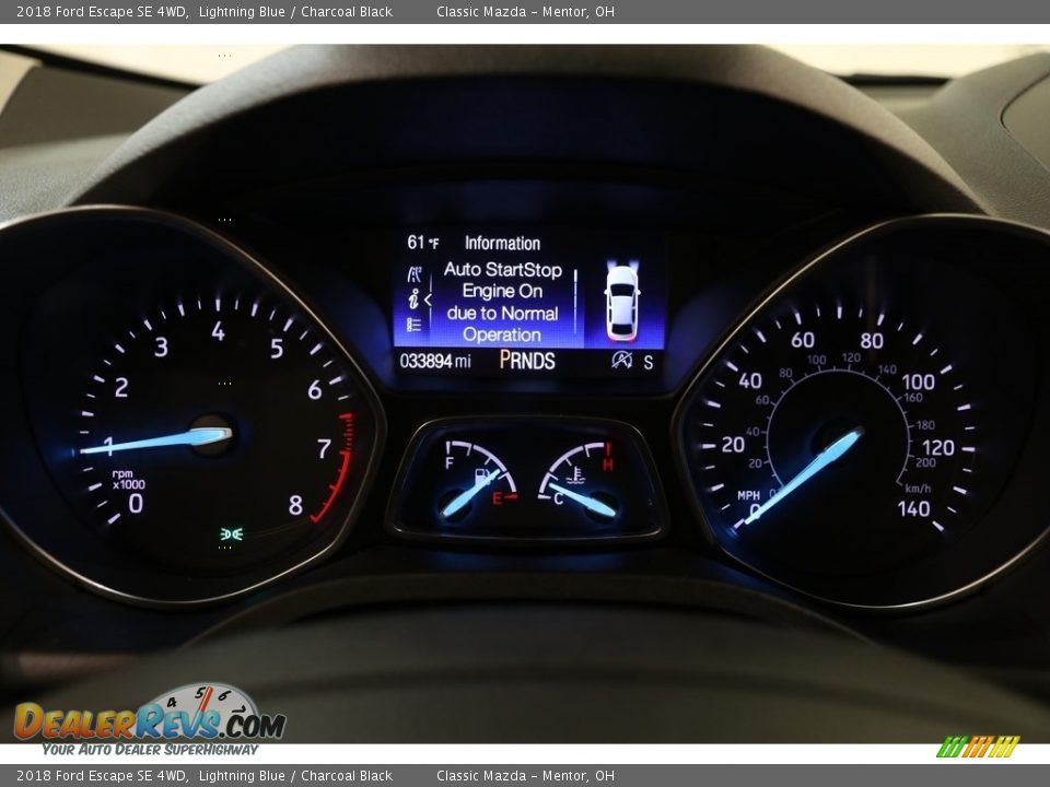 2018 Ford Escape SE 4WD Lightning Blue / Charcoal Black Photo #9