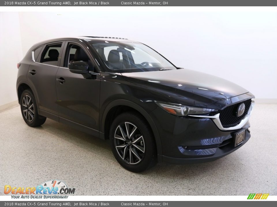 2018 Mazda CX-5 Grand Touring AWD Jet Black Mica / Black Photo #1