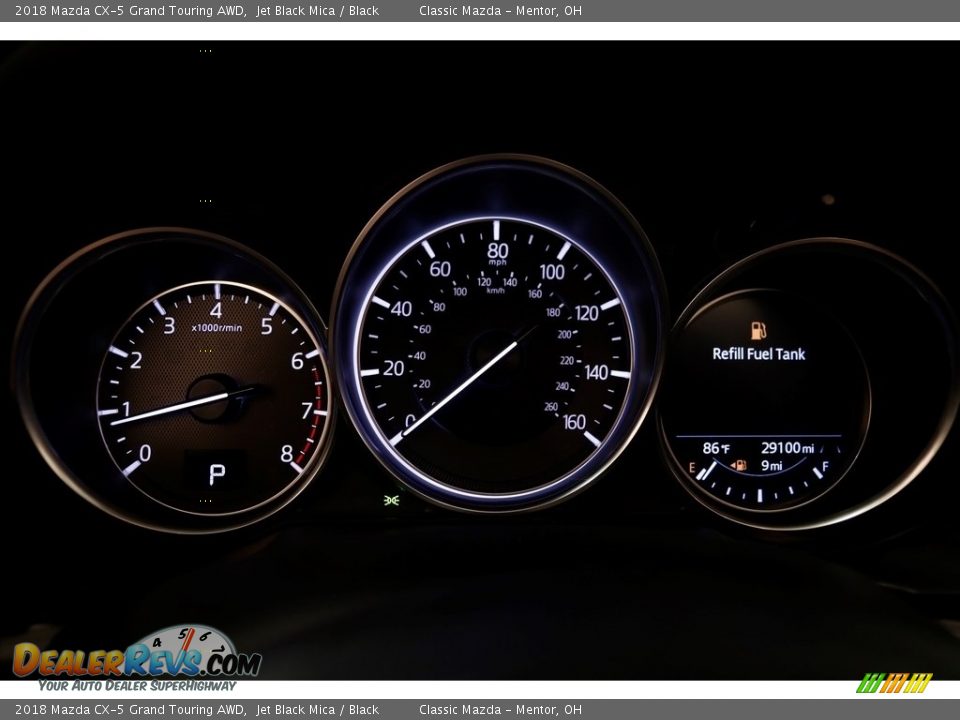 2018 Mazda CX-5 Grand Touring AWD Jet Black Mica / Black Photo #7