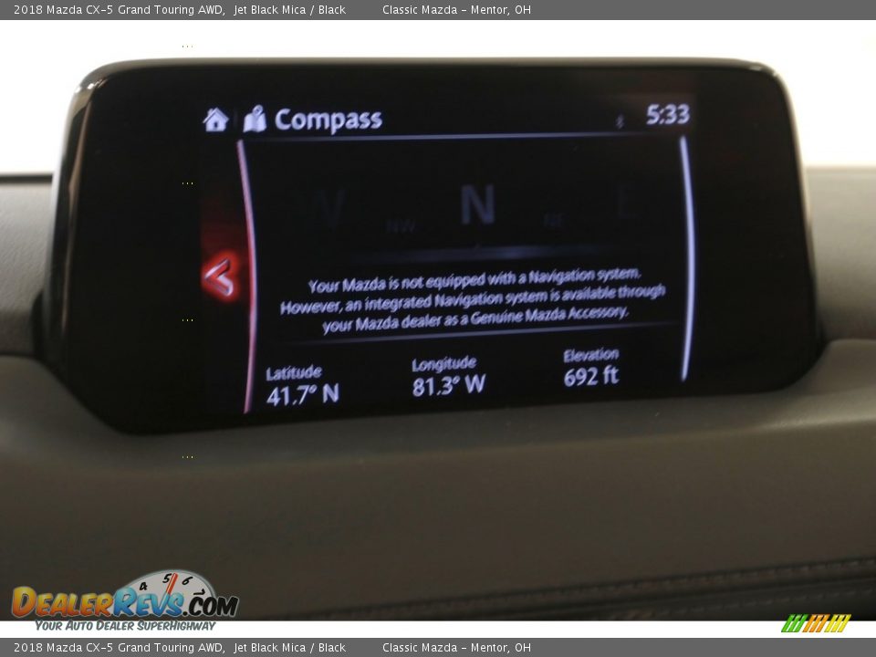 2018 Mazda CX-5 Grand Touring AWD Jet Black Mica / Black Photo #11