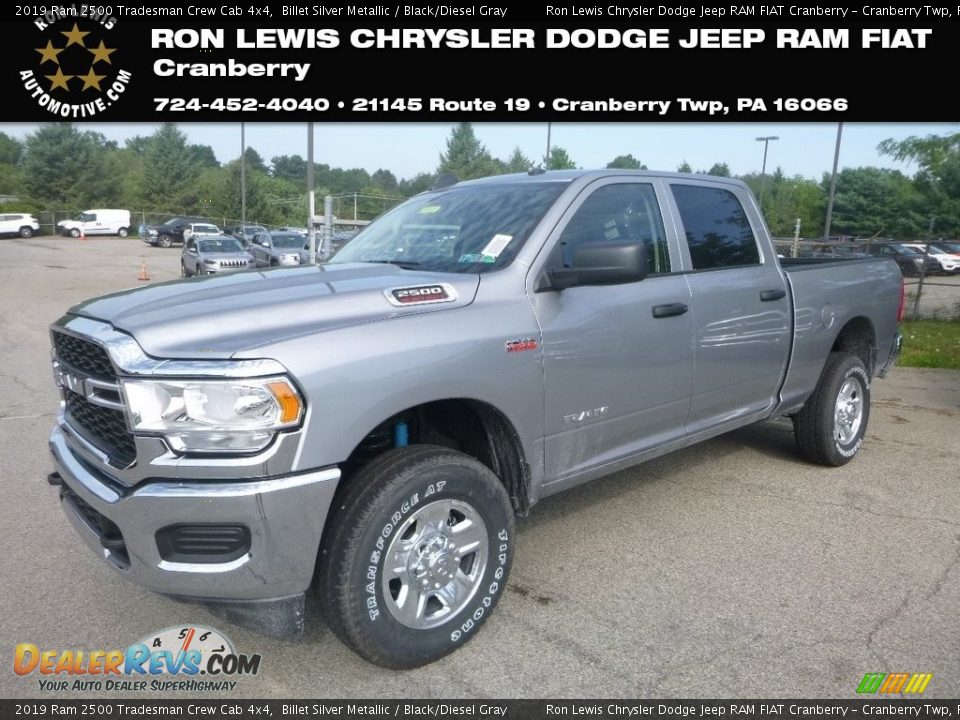 2019 Ram 2500 Tradesman Crew Cab 4x4 Billet Silver Metallic / Black/Diesel Gray Photo #1