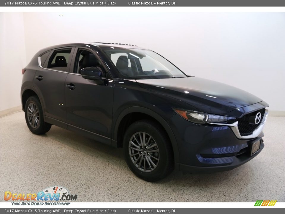 2017 Mazda CX-5 Touring AWD Deep Crystal Blue Mica / Black Photo #1