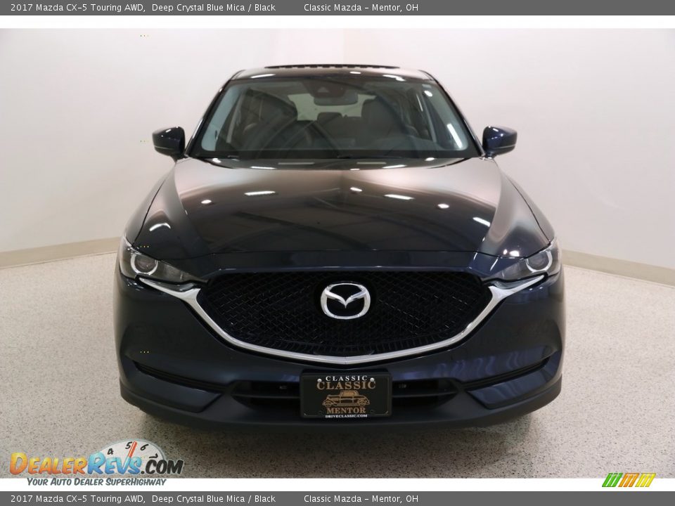 2017 Mazda CX-5 Touring AWD Deep Crystal Blue Mica / Black Photo #2