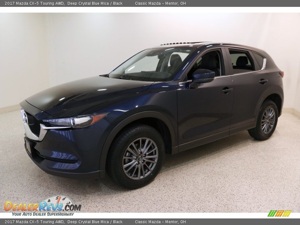 2017 Mazda CX-5 Touring AWD Deep Crystal Blue Mica / Black Photo #3