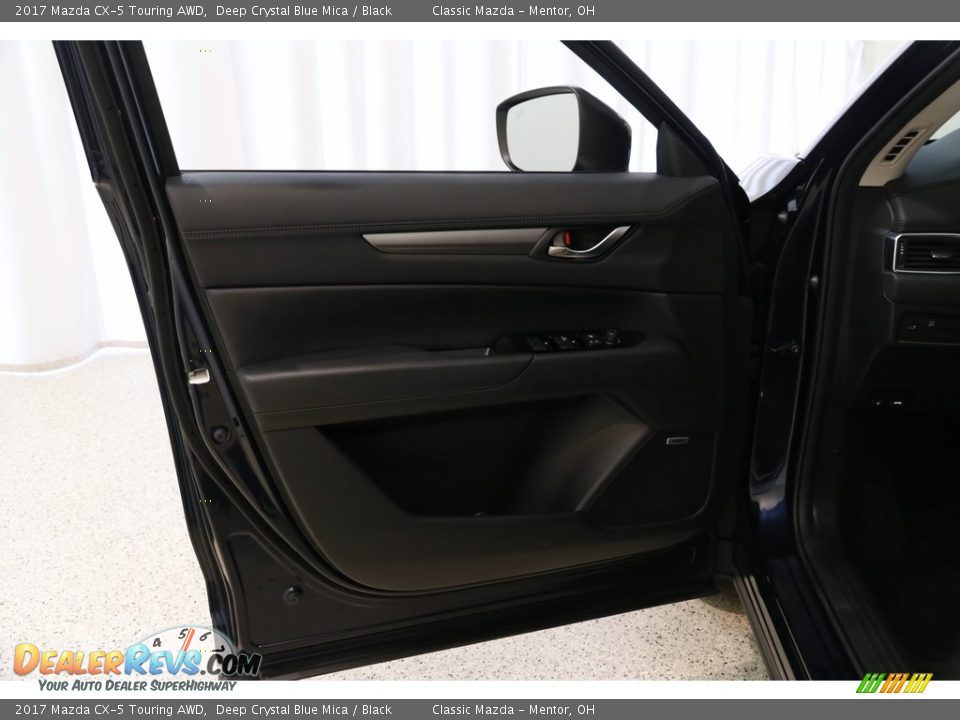 2017 Mazda CX-5 Touring AWD Deep Crystal Blue Mica / Black Photo #4