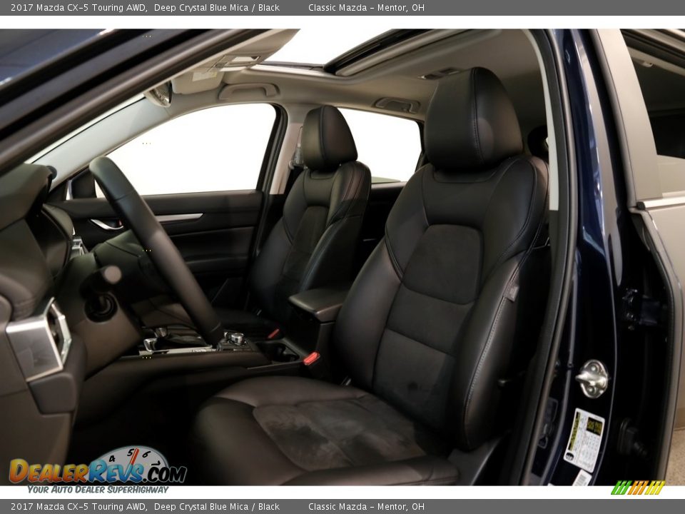 2017 Mazda CX-5 Touring AWD Deep Crystal Blue Mica / Black Photo #5