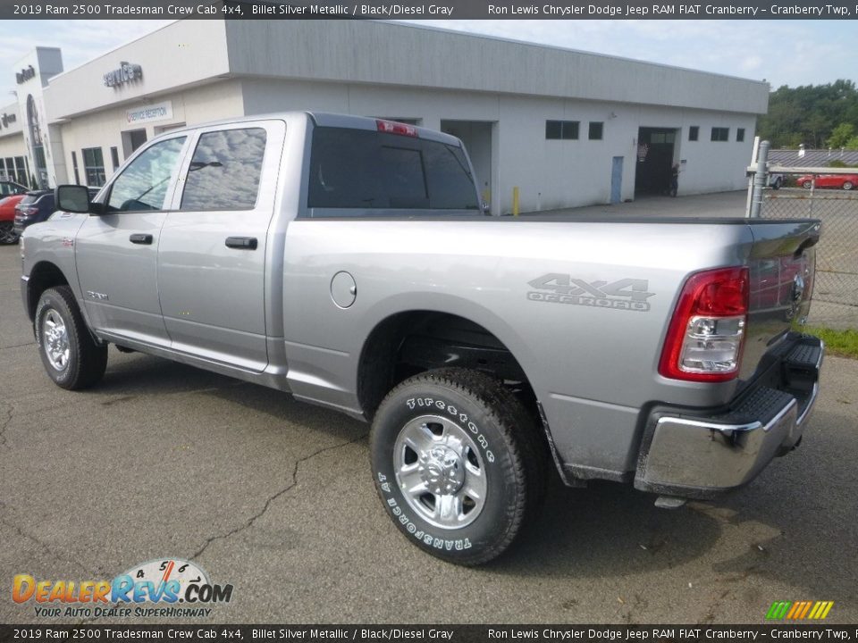 2019 Ram 2500 Tradesman Crew Cab 4x4 Billet Silver Metallic / Black/Diesel Gray Photo #3