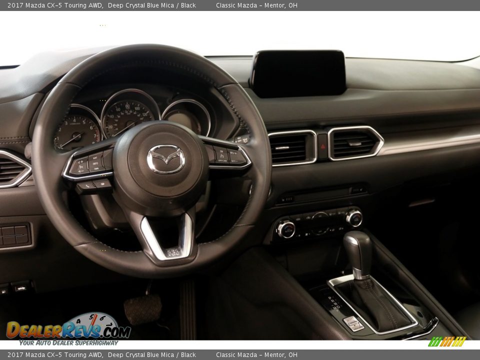 2017 Mazda CX-5 Touring AWD Deep Crystal Blue Mica / Black Photo #6