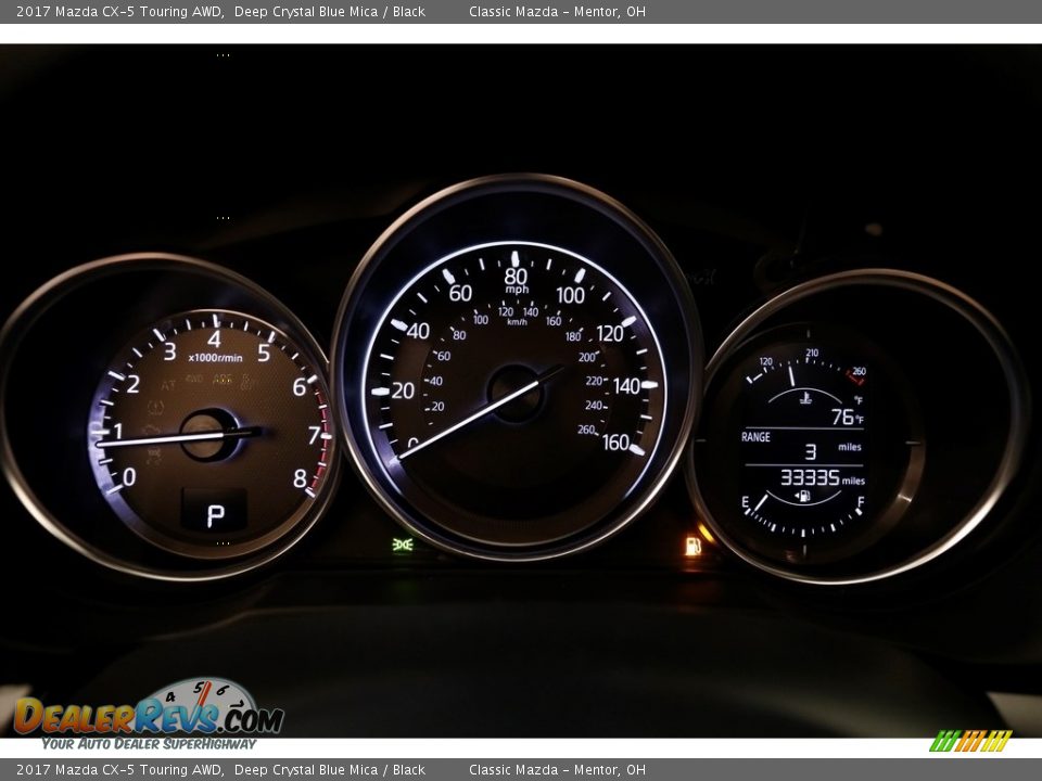 2017 Mazda CX-5 Touring AWD Deep Crystal Blue Mica / Black Photo #8