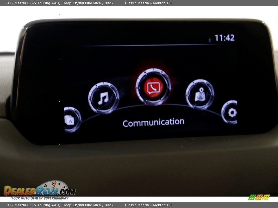 2017 Mazda CX-5 Touring AWD Deep Crystal Blue Mica / Black Photo #10