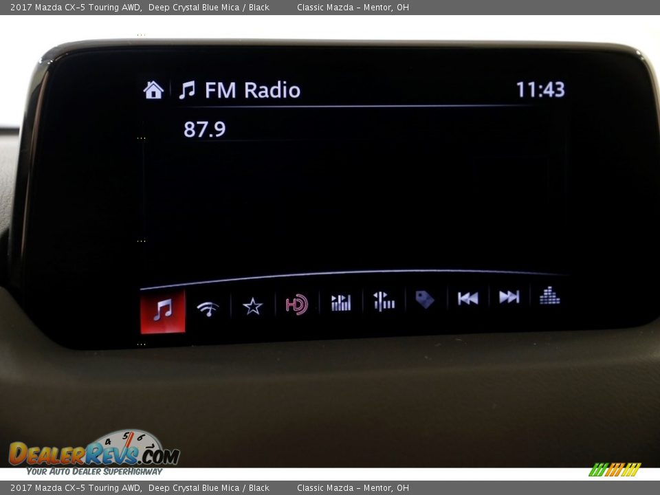 2017 Mazda CX-5 Touring AWD Deep Crystal Blue Mica / Black Photo #11