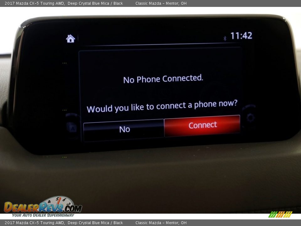 2017 Mazda CX-5 Touring AWD Deep Crystal Blue Mica / Black Photo #12