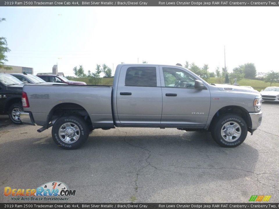 2019 Ram 2500 Tradesman Crew Cab 4x4 Billet Silver Metallic / Black/Diesel Gray Photo #6