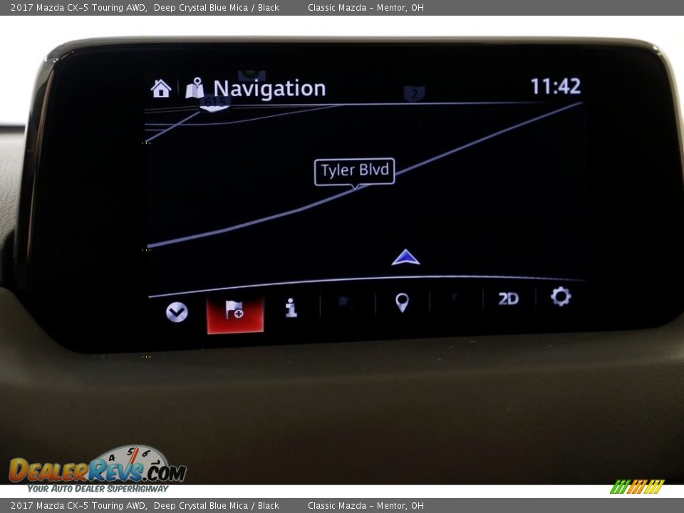 2017 Mazda CX-5 Touring AWD Deep Crystal Blue Mica / Black Photo #13