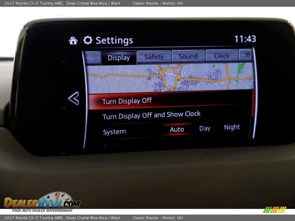 2017 Mazda CX-5 Touring AWD Deep Crystal Blue Mica / Black Photo #14
