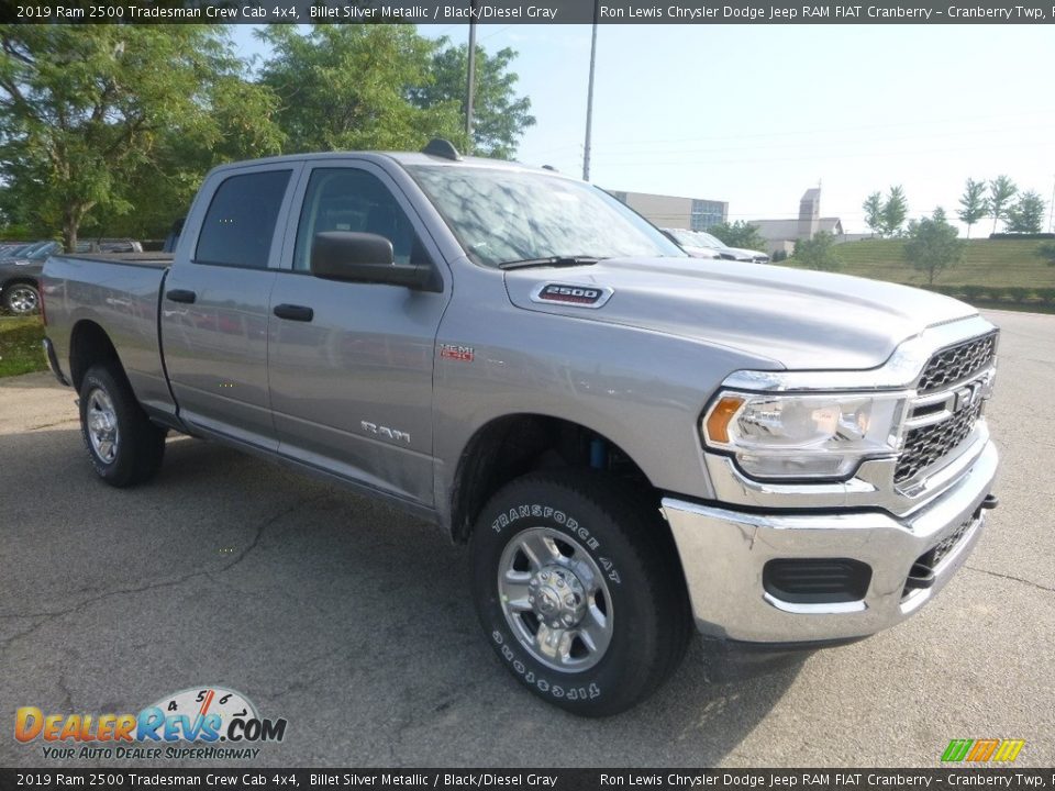 2019 Ram 2500 Tradesman Crew Cab 4x4 Billet Silver Metallic / Black/Diesel Gray Photo #7