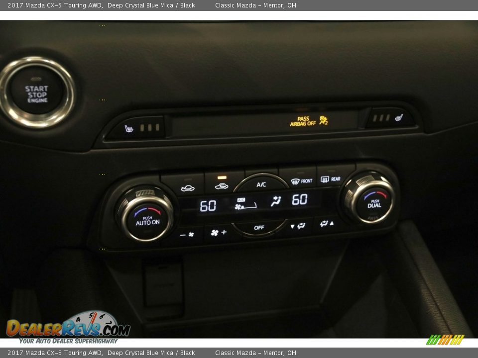 2017 Mazda CX-5 Touring AWD Deep Crystal Blue Mica / Black Photo #15