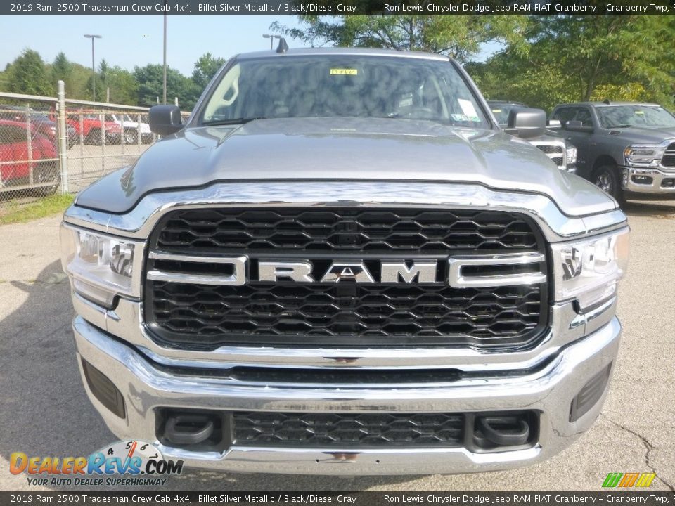 2019 Ram 2500 Tradesman Crew Cab 4x4 Billet Silver Metallic / Black/Diesel Gray Photo #8