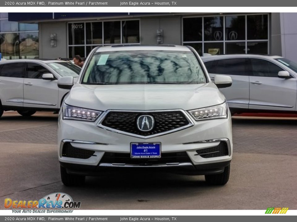 2020 Acura MDX FWD Platinum White Pearl / Parchment Photo #2